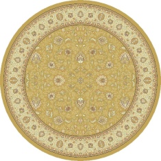 Mastercraft 6529/790 Noble Art Round Rug - Yellow Mastercraft 6529/790 Noble Art Round Rug - Yellow