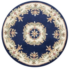 Melrose Royal Round Rug - Blue Melrose Royal Round Rug - Blue