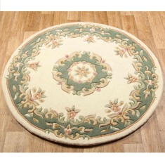 Melrose Royal Round Rug - Cream/Green