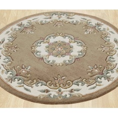 Melrose Royal Round Rug - Beige