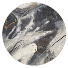 Mastercraft 063-0529/2626 Galleria Round Rug - Grey Mastercraft 063-0529/2626 Galleria Round Rug - Grey