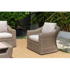 Lifestyle Garden Martinique Lounge Sofa Set - Woodsmoke Finish