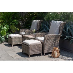 Lifestyle Garden Martinique Companion Set - Woodsmoke Finish