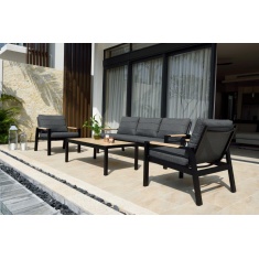 Lifestyle Garden Panama Sofa Set - Black