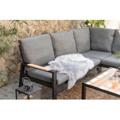 Lifestyle Garden Panama Corner Lounge Set - Black