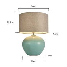 BHS Joules Table Lamp - Green