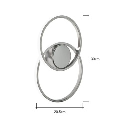 BHS Pei Rings Wall Light - Chrome