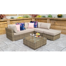 Signature Weave Savannah Corner Lounge Set - Natural Signature Weave Savannah Corner Lounge Set - Natural