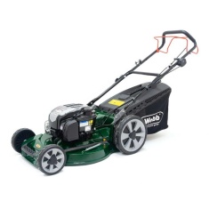 Webb WER21ALSP 53cm (21inch) Aluminium Deck 4 Swing Tip Blade Self Propelled Petrol Lawnmower Webb WER21ALSP 53cm (21inch) Aluminium Deck 4 Swing Tip Blade Self Propelled Petrol Lawnmower