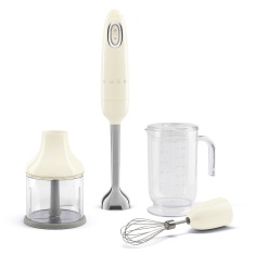 Smeg HBF03CRUK 4-in-1 Hand Blender with Accessories - Cream Smeg HBF03CRUK 4-in-1 Hand Blender with Accessories - Cream