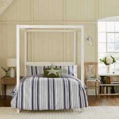 Helena Springfield Beach House Stripe Duvet Set - Green & Slate Helena Springfield Beach House Stripe Duvet Set - Green & Slate