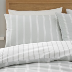 Bianca Ashford Stripe Duvet Set - Silver