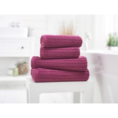 Deyongs Rialto Ribbed Towel - Cerise Deyongs Rialto Ribbed Towel - Cerise
