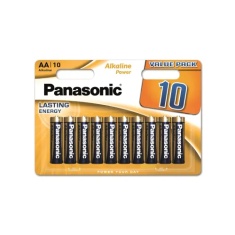 Panasonic AA Alkaline Power Batteries - 10 Pack Panasonic AA Alkaline Power Batteries - 10 Pack