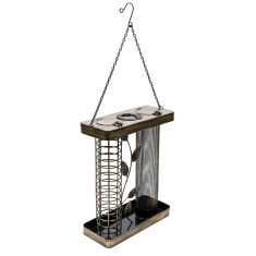 Henry Bell Solar Powered Twin Bird Feeder - Copper Henry Bell Solar Powered Twin Bird Feeder - Copper