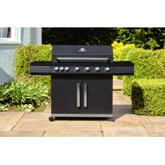 Grillstream Stealth 6 Burner Hybrid Gas & Charcoal Barbecue with Side Burner - Matt Black Grillstream Stealth 6 Burner Hybrid Gas & Charcoal Barbecue with Side Burner - Matt Black