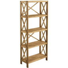 X Oak 5 Shelf Unit X Oak 5 Shelf Unit