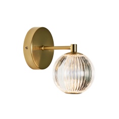 BHS Rimi Acrylic Ball Wall Light - Brass BHS Rimi Acrylic Ball Wall Light - Brass