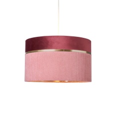 BHS Violet Mixed Fabric Light Shade 40cm - Pink BHS Violet Mixed Fabric Light Shade 40cm - Pink