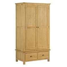 Provence Oak 2 Door Gents Wardrobe Provence Oak 2 Door Gents Wardrobe