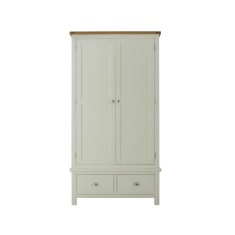 Provence Stone & Oak 2 Door Gents Wardrobe Provence Stone & Oak 2 Door Gents Wardrobe