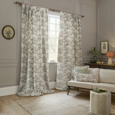 Sanderson Chinese Lanterns Pencil Pleat Curtains - Linen Sanderson Chinese Lanterns Pencil Pleat Curtains - Linen