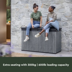 Norfolk Leisure 175 Gallon Storage Box - Venetian Grey Norfolk Leisure 175 Gallon Storage Box - Venetian Grey