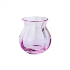 Dartington Artisan Round Vase 94mm - Pink Dartington Artisan Round Vase 94mm - Pink