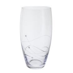 Dartington Glitz Barrel Vase 26cm Dartington Glitz Barrel Vase 26cm