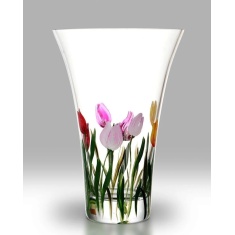 Nobile Rainbow Tulips Flared Vase 19cm Nobile Rainbow Tulips Flared Vase 19cm