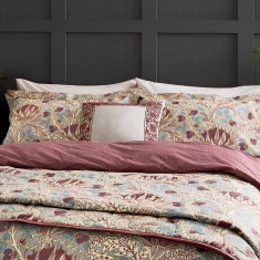 Morris & Co Artichoke Duvet Set - Dove Grey & Wine Morris & Co Artichoke Duvet Set - Dove Grey & Wine