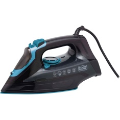 Black & Decker BXIR22004AGB 3000W Steam Iron - Black/Aqua Black & Decker BXIR22004AGB 3000W Steam Iron - Black/Aqua