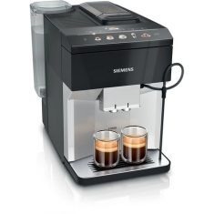 Siemens TP515GB1 Bean To Cup Coffee Machine - Black/Silver Siemens TP515GB1 Bean To Cup Coffee Machine - Black/Silver
