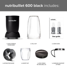 Nutribullet 02548 600 Series Blender - Black Nutribullet 02548 600 Series Blender - Black