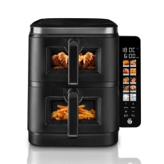 Swan SD10522BLK 11L Twin Stack Air Fryer - Black Swan SD10522BLK 11L Twin Stack Air Fryer - Black