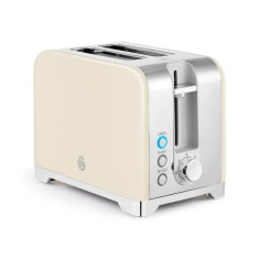 Swan ST19031CRM Solace 2 Slice Toaster - Cream Swan ST19031CRM Solace 2 Slice Toaster - Cream