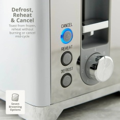 Swan ST19031WHT Solace 2 Slice Toaster - White Swan ST19031WHT Solace 2 Slice Toaster - White