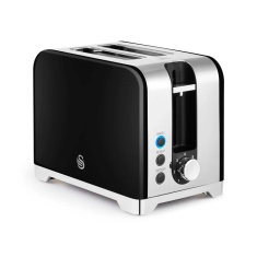 Swan ST19031BLK Solace 2 Slice Toaster - Black Swan ST19031BLK Solace 2 Slice Toaster - Black