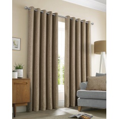 Sundour Amberley Thermal Eyelet Curtains - Earth Sundour Amberley Thermal Eyelet Curtains - Earth