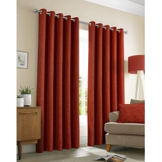 Sundour Amberley Thermal Eyelet Curtains - Terracotta Sundour Amberley Thermal Eyelet Curtains - Terracotta