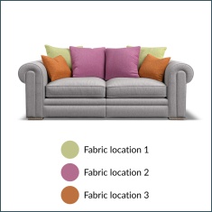 Olympus Large Pillow Back Fabric Split Sofa Olympus Large Pillow Back Fabric Split Sofa