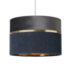 BHS Violet Mixed Fabric Shade 30cm - Grey BHS Violet Mixed Fabric Shade 30cm - Grey