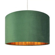 BHS Velvet Easyfit Light Shade 40cm - Green BHS Velvet Easyfit Light Shade 40cm - Green