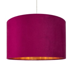 BHS Velvet Easyfit Light Shade 40cm - Raspberry Red BHS Velvet Easyfit Light Shade 40cm - Raspberry Red