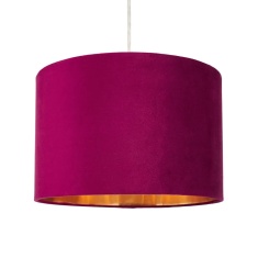 BHS Velvet Easyfit Light Shade 30cm - Raspberry Red BHS Velvet Easyfit Light Shade 30cm - Raspberry Red