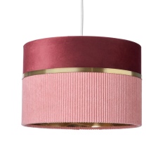 BHS Violet Mixed Fabric Shade 30cm - Pink BHS Violet Mixed Fabric Shade 30cm - Pink