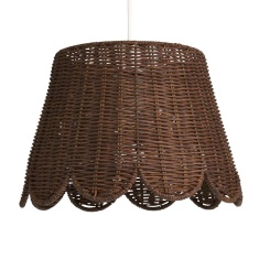 BHS Kuta Scallop Rattan Easyfit Light Shade 30cm - Brown BHS Kuta Scallop Rattan Easyfit Light Shade 30cm - Brown