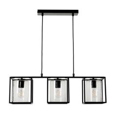 BHS Hardy Cage 3 Light Diner - Matte Black BHS Hardy Cage 3 Light Diner - Matte Black