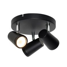 BHS Frida 3 Light Ceiling Plate - Black BHS Frida 3 Light Ceiling Plate - Black