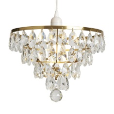 BHS Elsa Easyfit Light Shade 30cm - Brass BHS Elsa Easyfit Light Shade 30cm - Brass